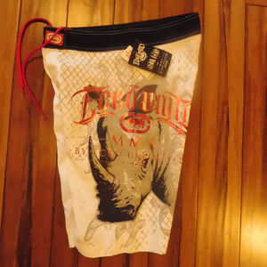 Men Ecko Unltd MMA WaterColor Rhino Board Short 30